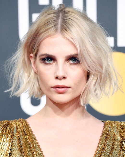 ESC: Golden Globes Beauty, Lucy Boynton